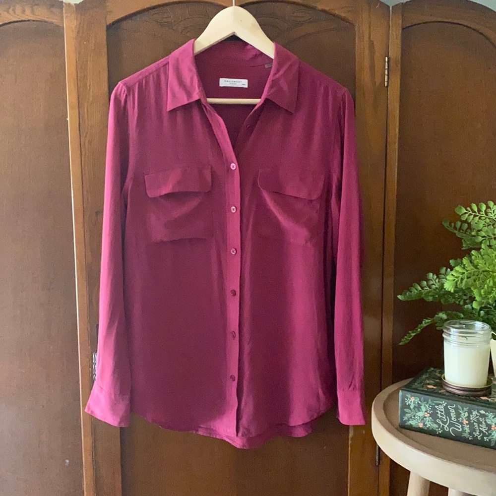 Equipment silk blouse, M